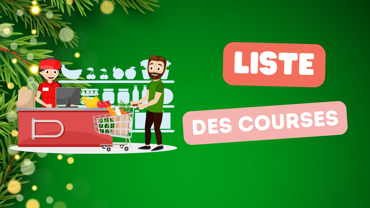 Liste de course du 29 au 4 janvier