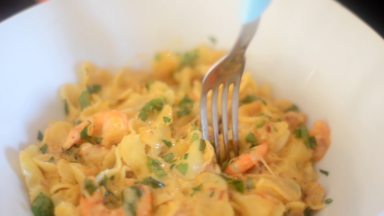 Pastas con Camarones 