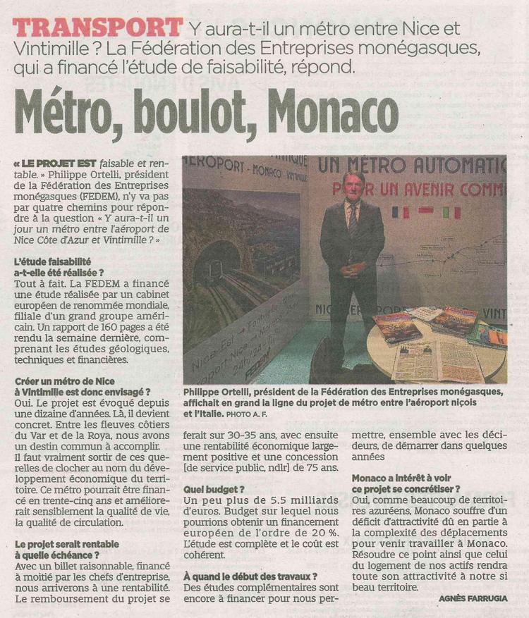 Métro, boulot, Monaco