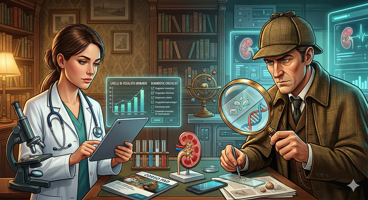 Sherlock Stones 2026: al via la "maratona investigativa" per formare i medici sull'Iperossaluria Primitiva