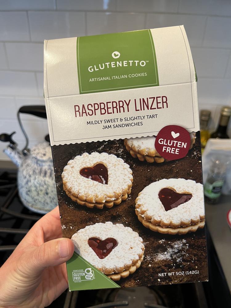 Glutenetto Raspberry Linzer Cookies