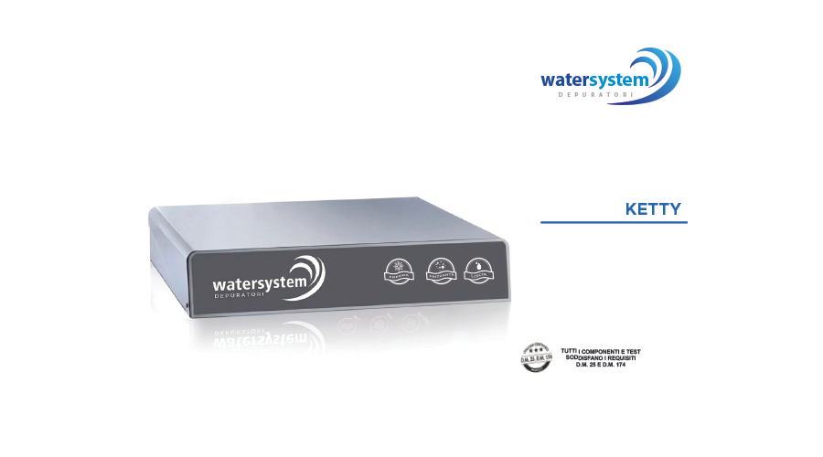 KETTY  Osmo  Silm  Frigogasatore acqua  diretta Sottozoccolo – 3 vie, Liscia, Gassata e Fredda