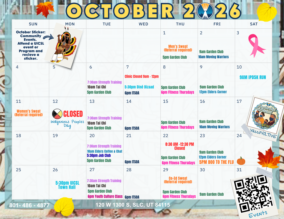 October 2026 Community Calendar