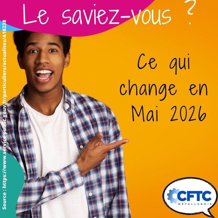 Les changements en mai