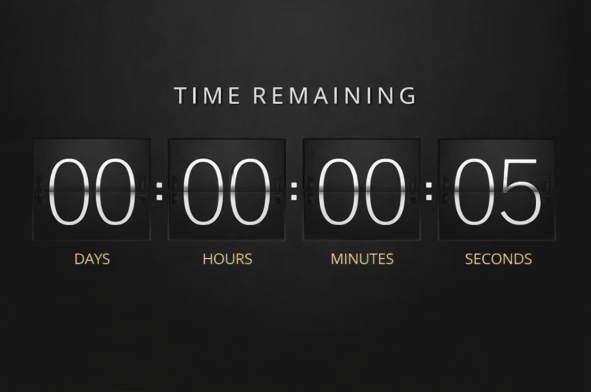 THE COUNTDOWN BEFORE DETONATION