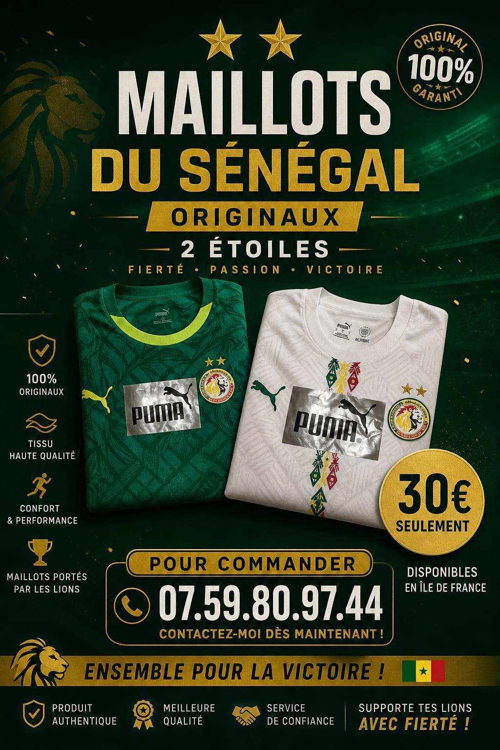 🇸🇳 Portez fièrement les couleurs du Sénégal !
