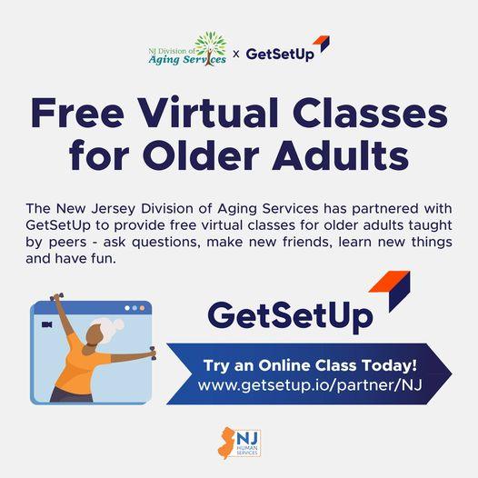 Free online classes to NJ residents over 60