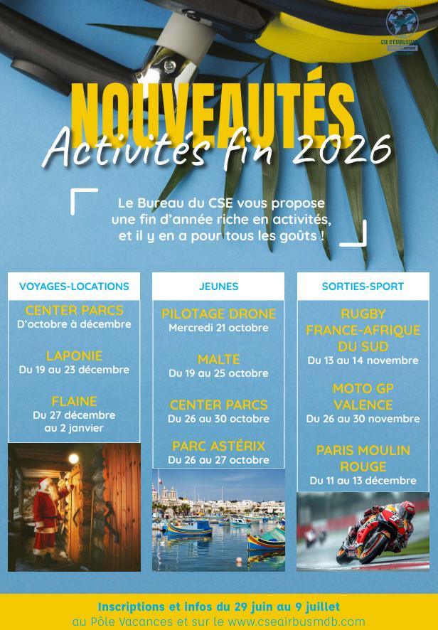 Newsletter du 29 juin au 5 juillet 2026