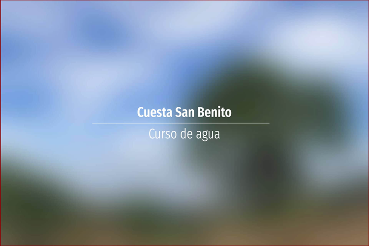 Cuesta San Benito