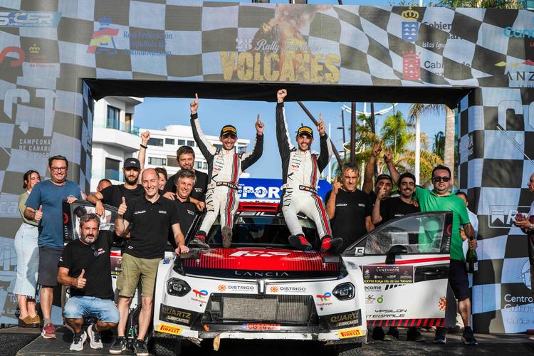 Lancia Corse España gana su primer rally del S-CER en Lanzarote con Diego Ruiloba y Ángel Vela