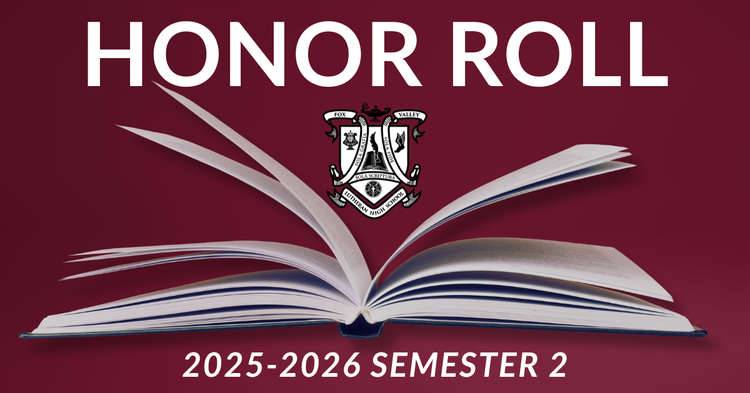 Semester 2 Honor Roll for 2025-2026