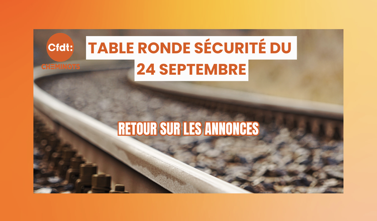 Table ronde sécurité du  24 SEPTEMBRE