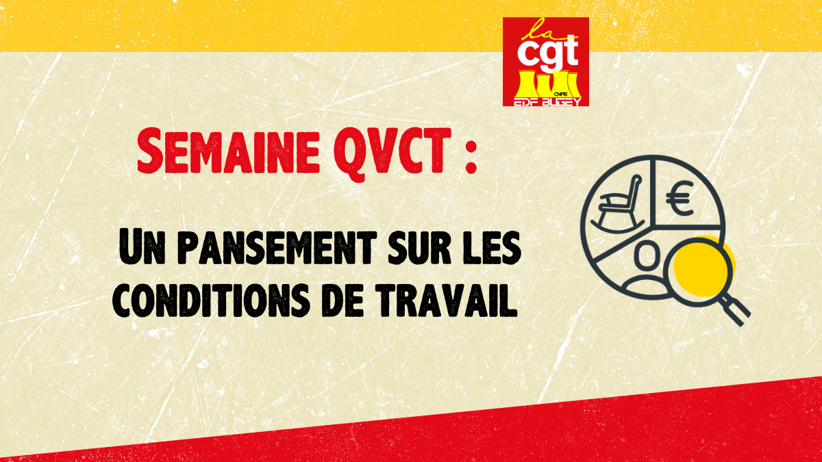Semaine de la QVCT : un pensement  sur les conditions de travail 