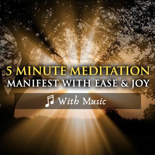 5 Minute Guided Meditation - Manifest you Dreams & Goals  - With Music