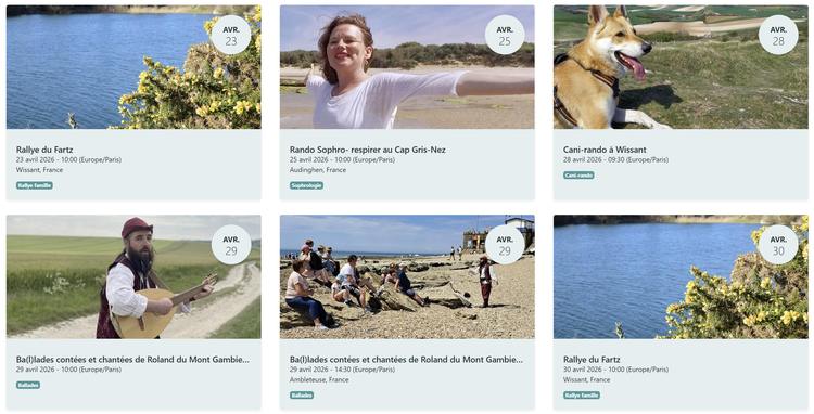 Billetterie en ligne de l'office de tourisme de La Terre des 2 Caps