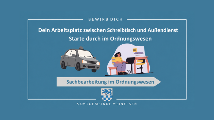 Stellenausschreibung: Sachbearbeitung im Ordnungswesen (m/w/d) gesucht