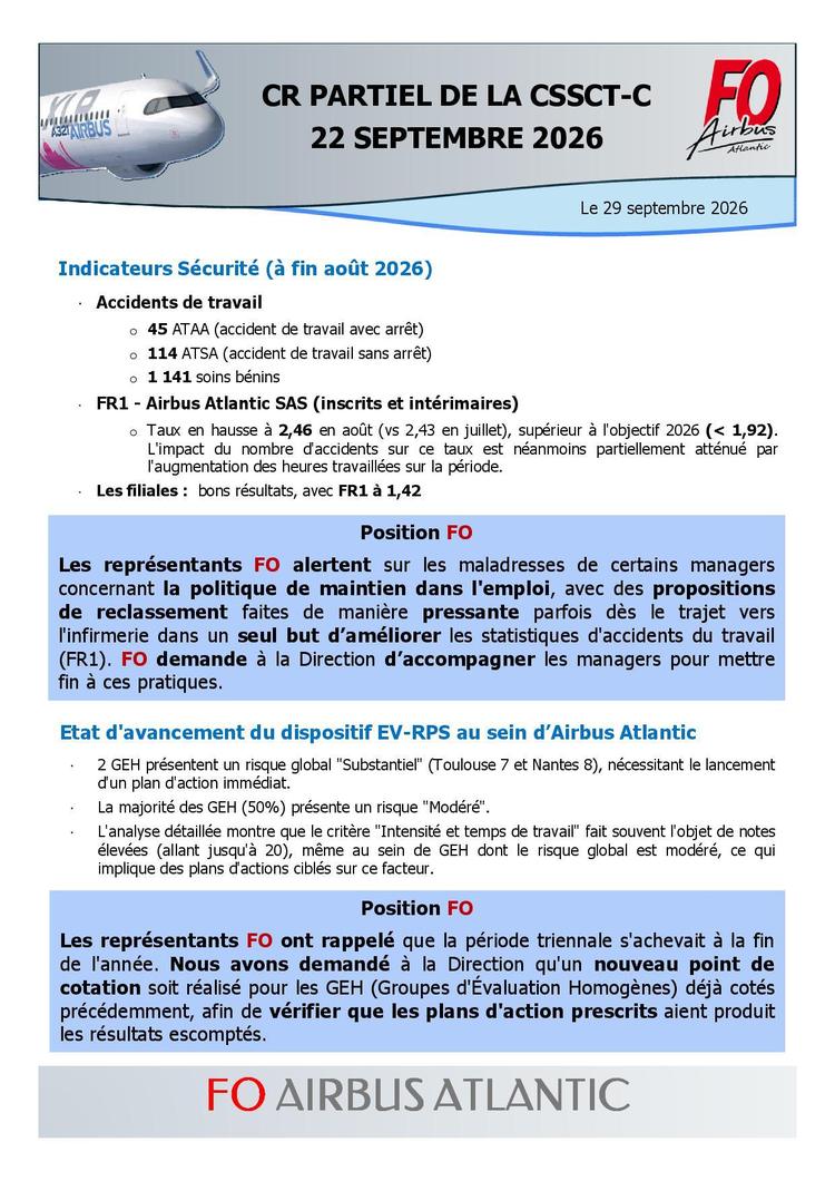 Compte rendu CSSCT-Central