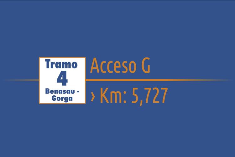 Tramo 4 › Benasau - Gorga  › Acceso G