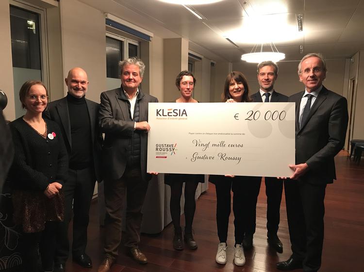 Le Groupe KLESIA remet un don de 20 000€ à l'Institut Gustave Roussy