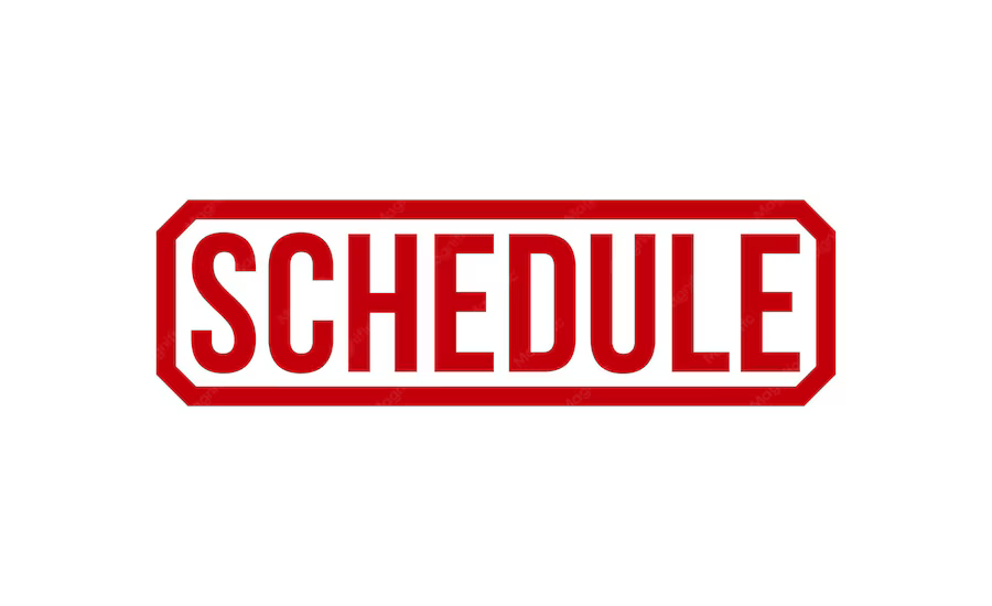 🔥Schedule Update🔥
