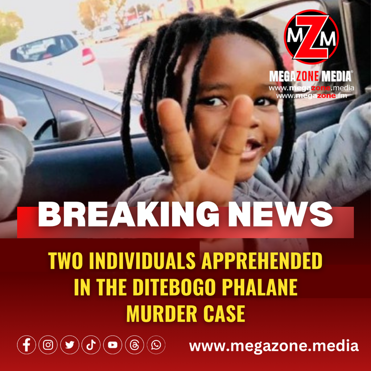 Two individuals apprehended in the Ditebogo Phalane murder case.