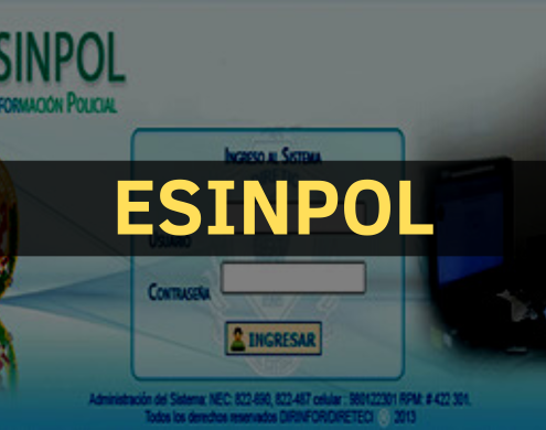 Sistema de Información Policial (ESINPOL)
