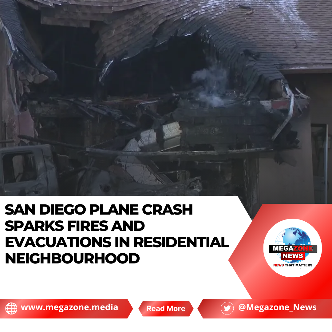 San Diego Plane Crash Sparks Fires and Evacuations in Residential ...