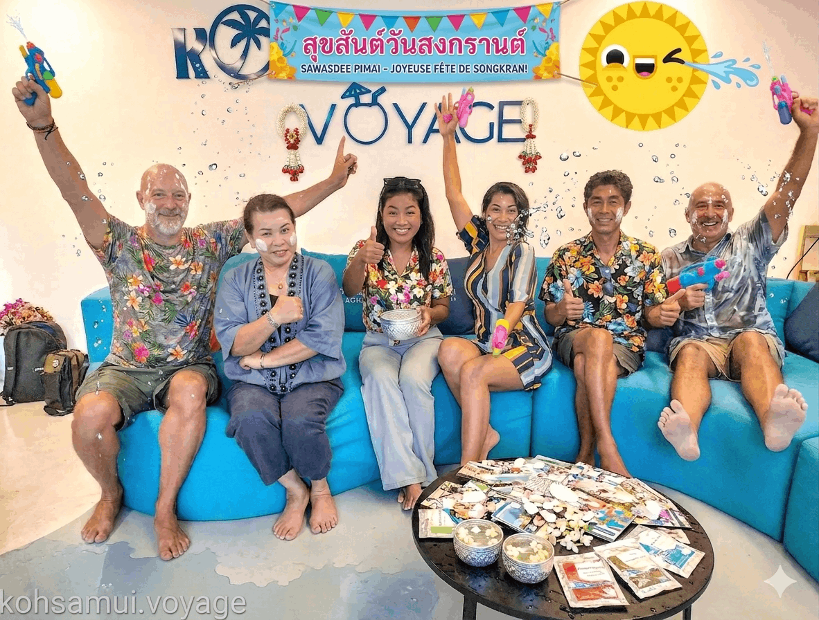 Songkran à Koh Samui : Célébrez le Nouvel An Thaïlandais sous le soleil !