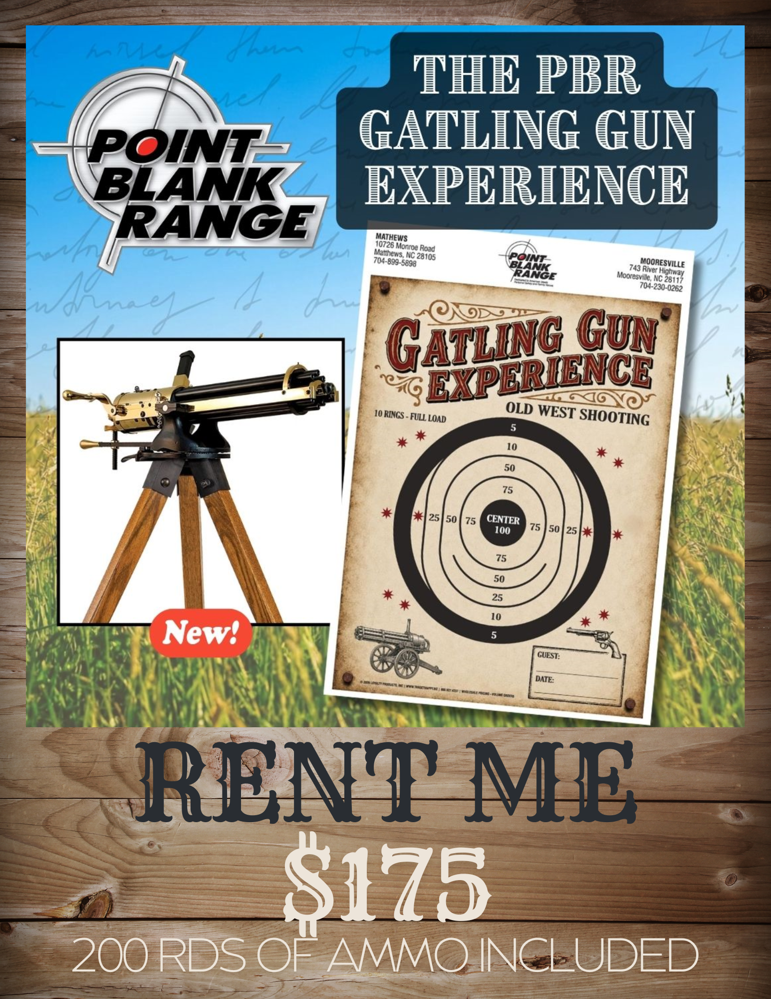 Gatling Gun Experience