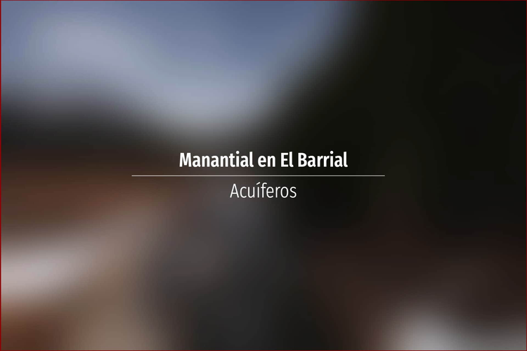 Manantial en El Barrial