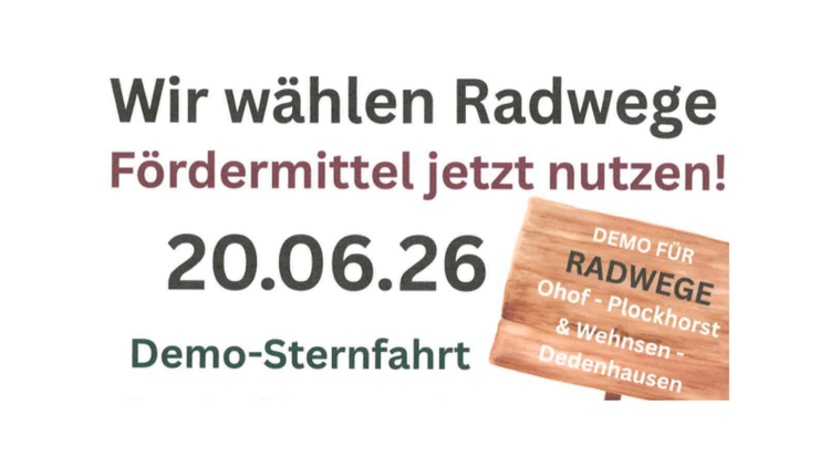 Gemeinsam aufs Rad – für sichere Wege in unserer Region.
