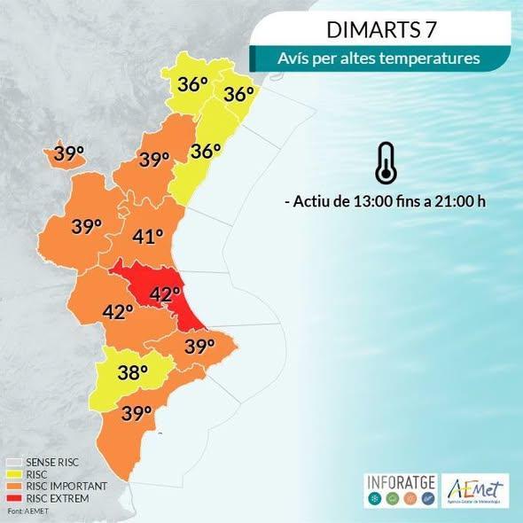 El Ayuntamiento de Dénia activa medidas ante la llegada de la inminente ola de calor
