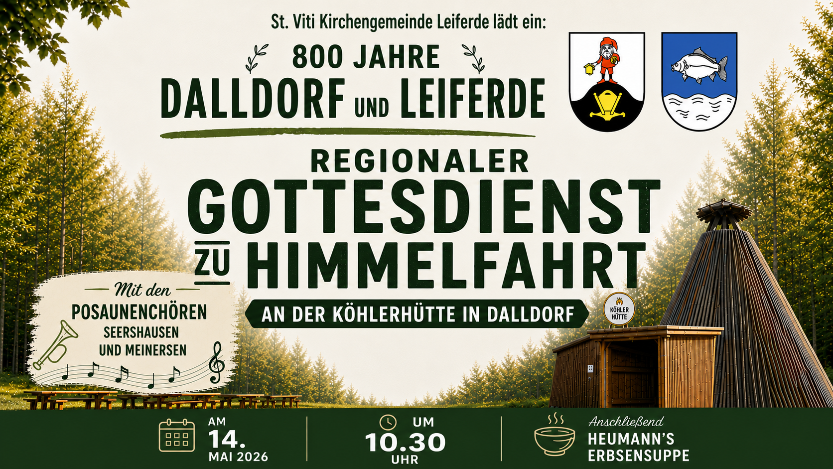  Open-Air-Gottesdienst zum Jubiläum #800 Jahre Leiferde & Dalldorf