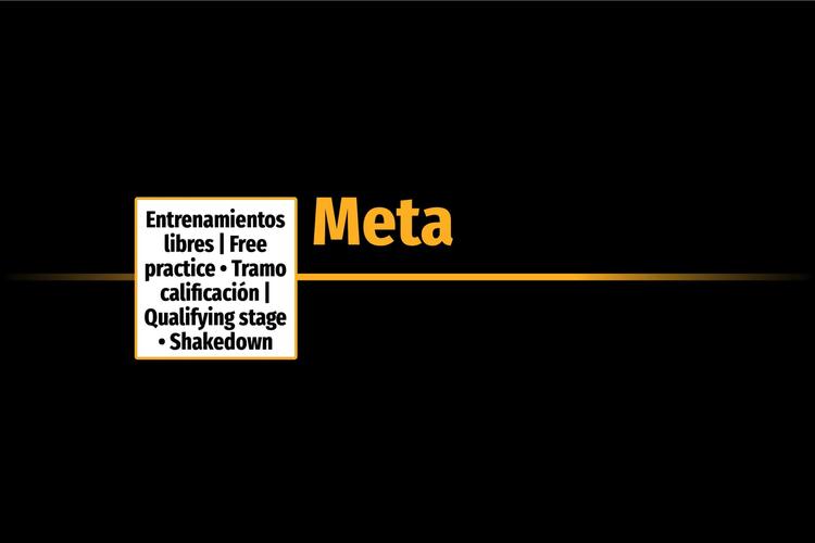 Entrenamientos libres | Free practice › Tramo calificación | Qualifying stage › Shakedown  › Meta