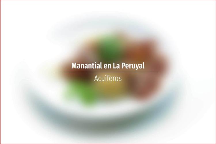 Manantial en La Peruyal