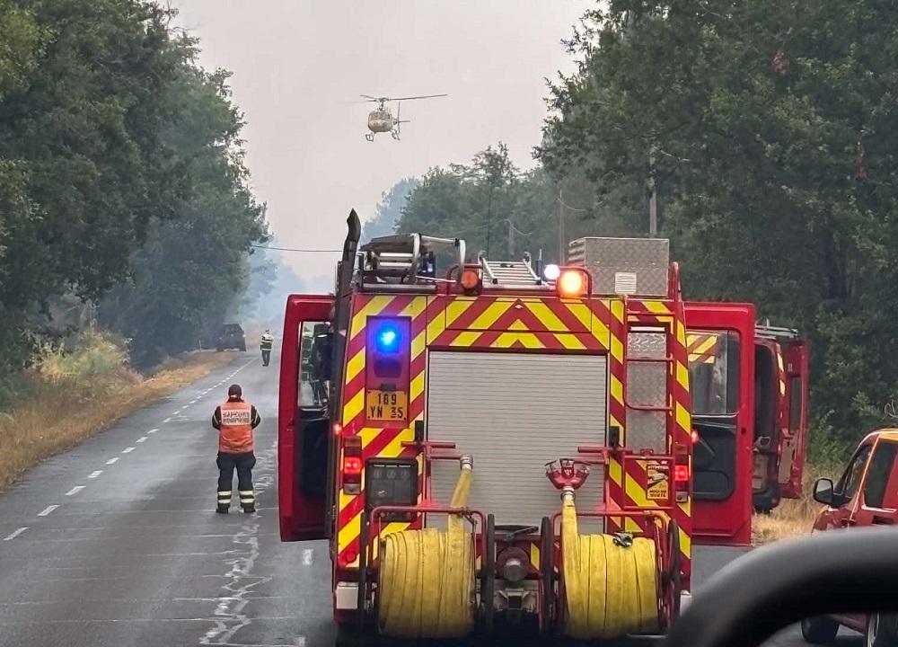 Incendies dans le Sud-Ouest : 60 pompiers de Seine-Maritime et de l’Eure en renfort