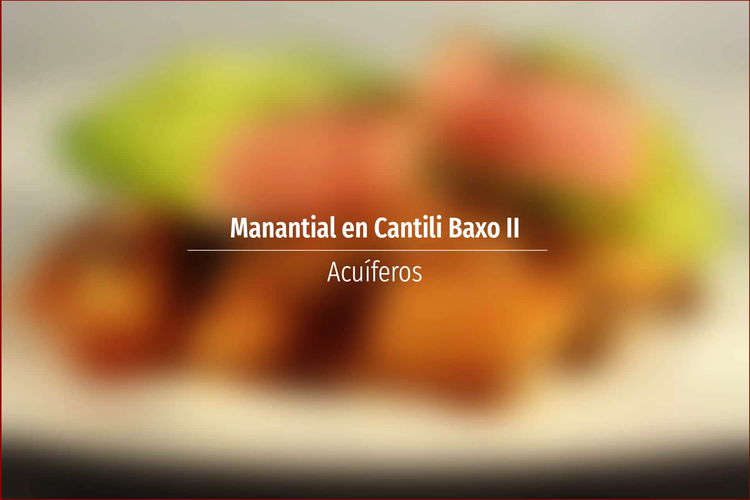 Manantial en Cantili Baxo II