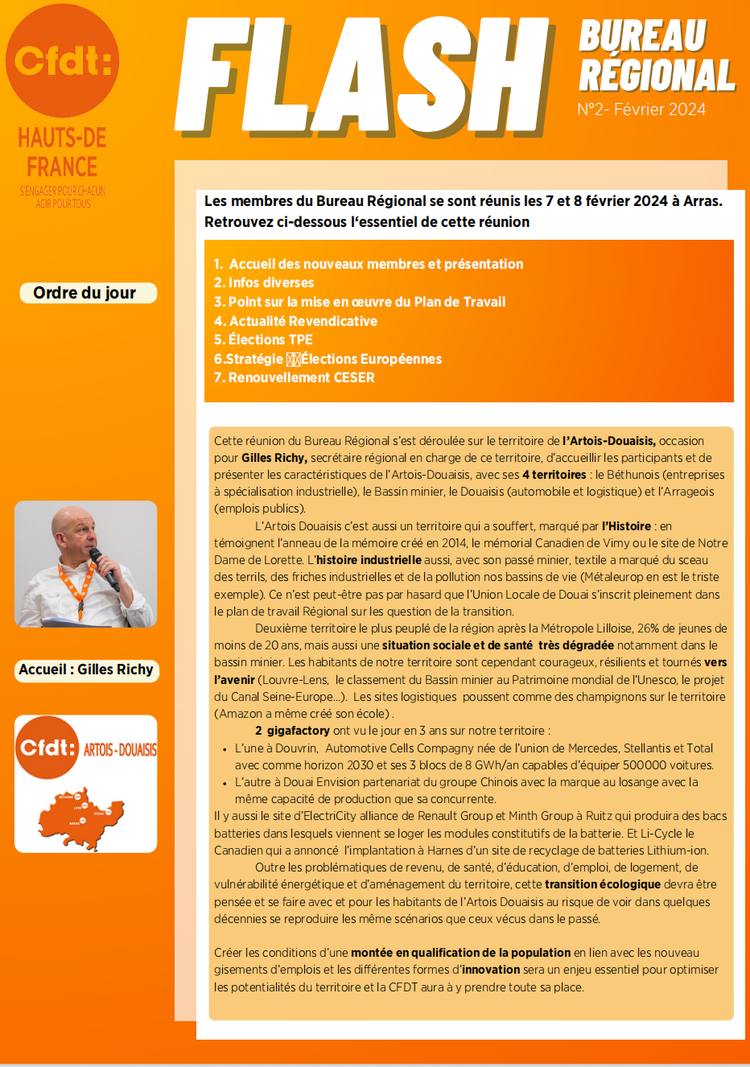 Flash Bureau Régional N°2 - Février 2024