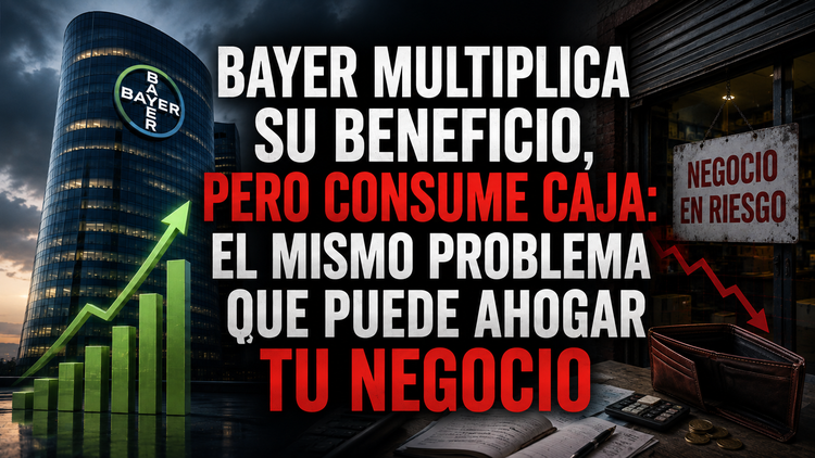 Bayer multiplica su beneficio, pero consume caja: el mismo problema que puede ahogar tu negocio