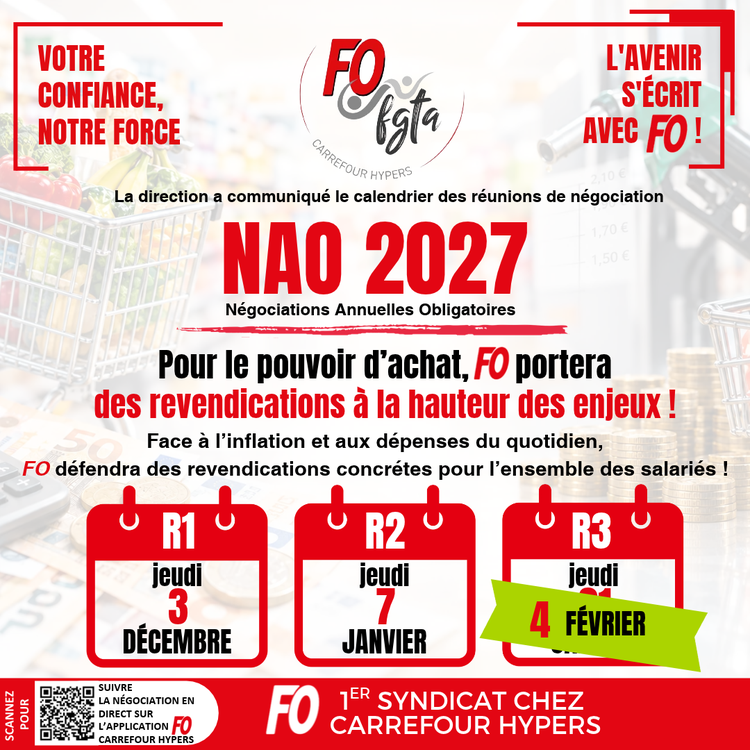 NAO 2027 : mise à jour des dates des réunions !