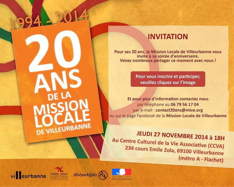 Les 20ans de la Mission Locale de Villeurbanne en vidéo