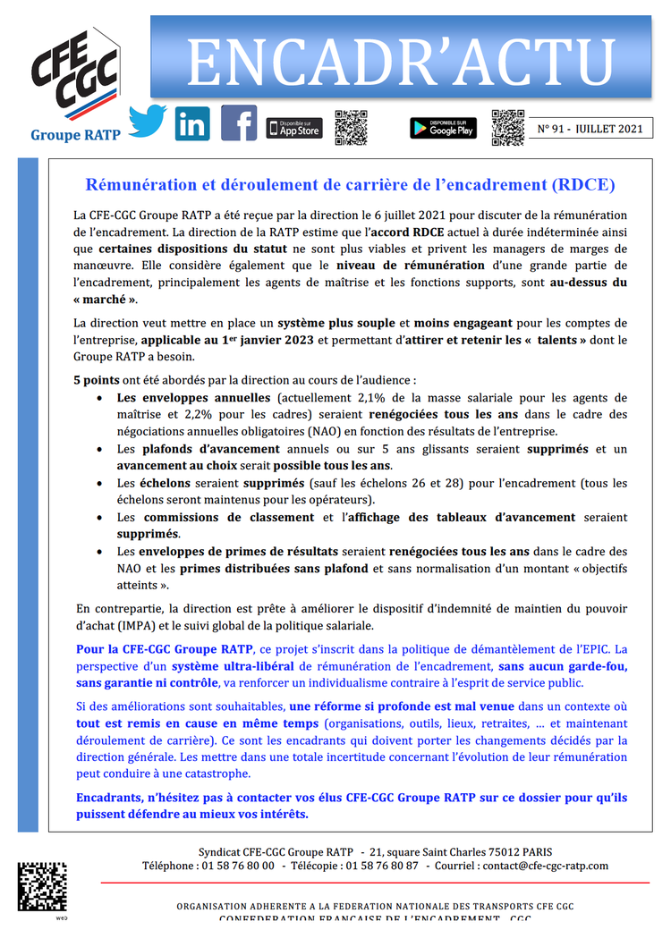 Encadr'ACTU n°91
