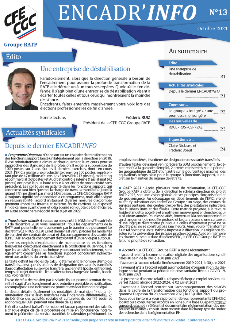 Encadr'INFO n°13