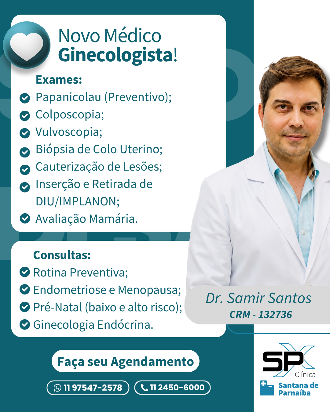 🌸👨🏻‍⚕️ Pré-Natal, Endometriose, Menopausa e Mais: Novo Ginecologista/Obstetra na SPX!