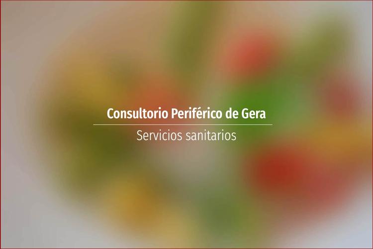 Consultorio Periférico de Gera