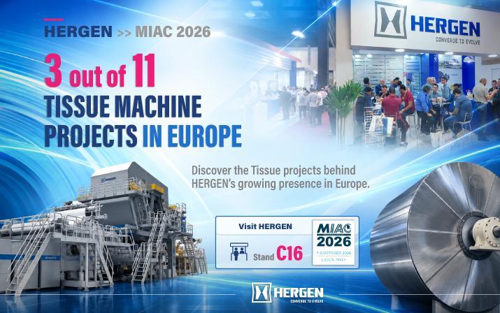 Hergen expands its presence in Europe’s Tissue machine market