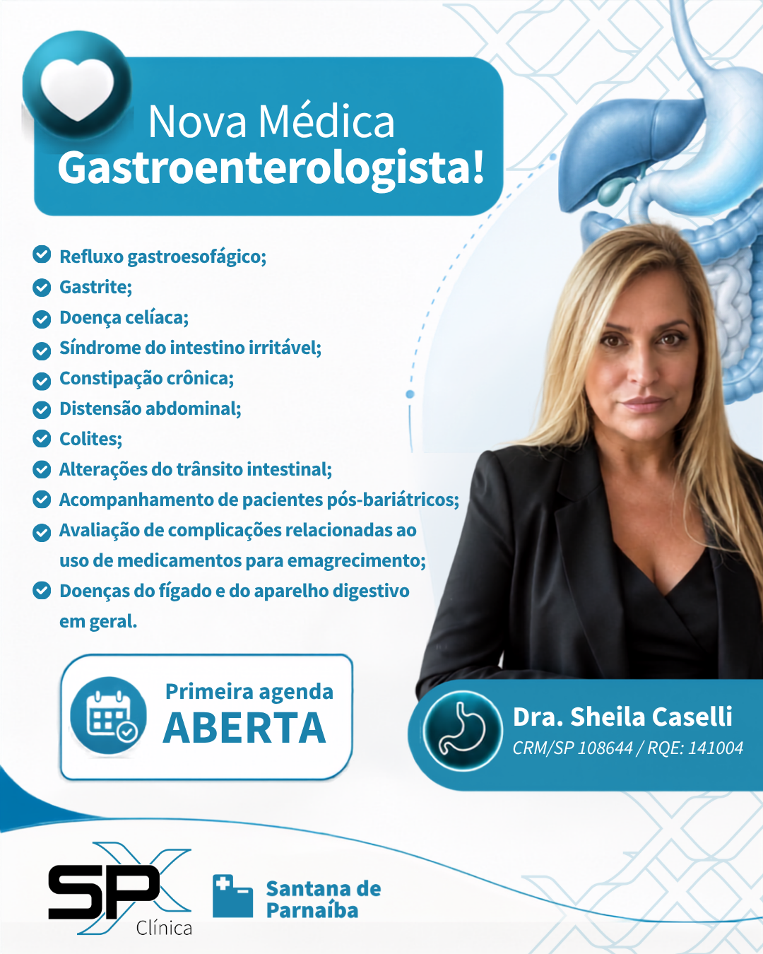 🥳🩺 Novidade na SPX Santana de Parnaíba: Agora Temos Gastroenterologista!