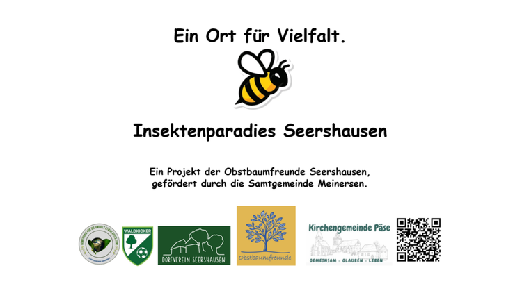 Neues XXL-Insektenhotel am alten Friedhof in Seershausen