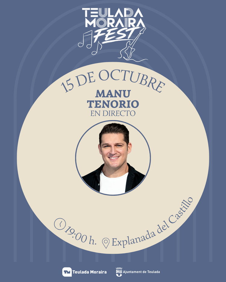 Manu Tenorio pondrá el broche final del Teulada Moraira Fest