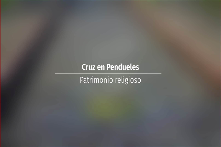 Cruz en Pendueles